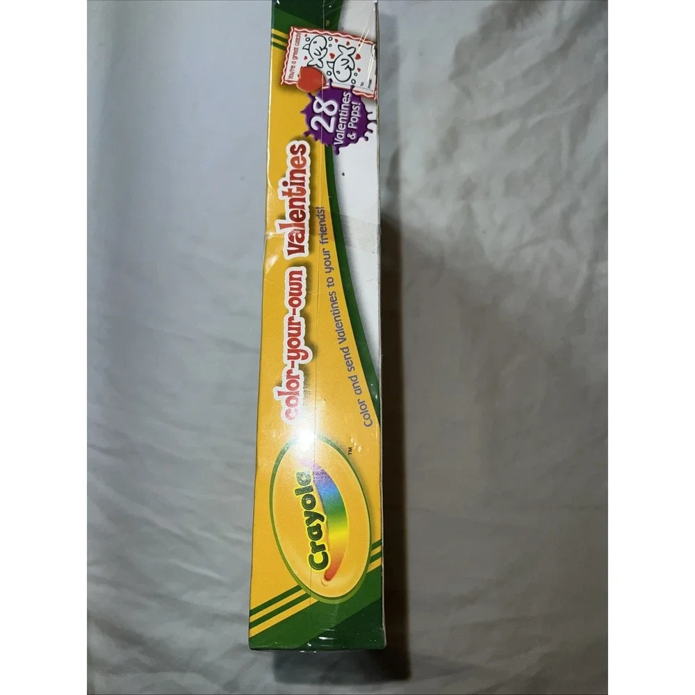 Crayola Color Your Own Valentine 28 Valentine Day Card Kit 2009 SEALED BQ